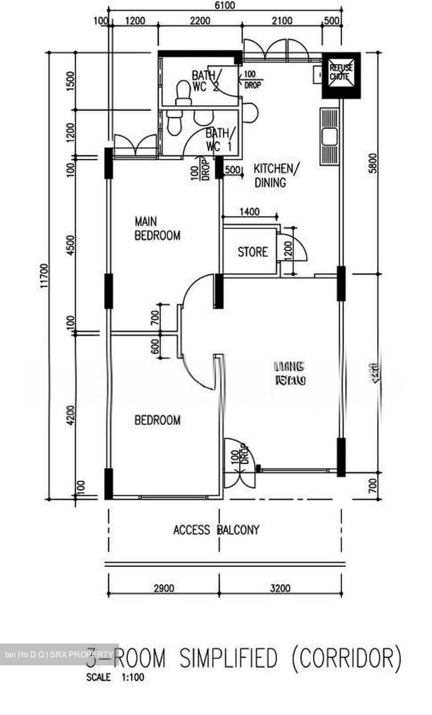 Blk 113 Chong Pang Vale (Yishun), HDB 3 Rooms #528977791